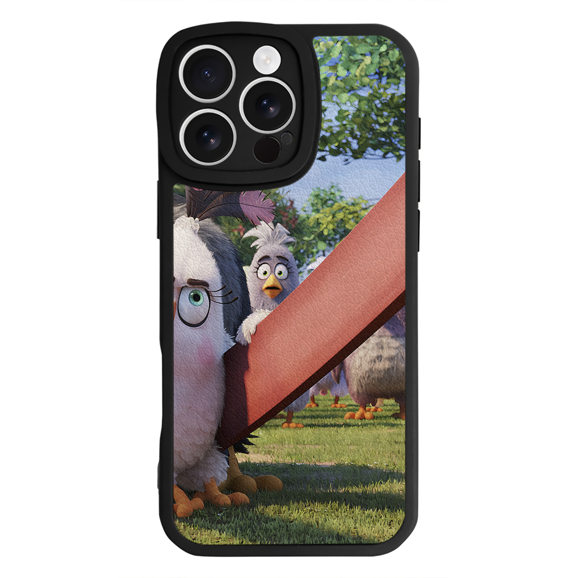 （画像用） Angry Birds アングリーバード 【iPhone 16シリーズ対応】シリコンスマホケース（レザー調） 材質：シリコン